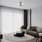Designers Fountain Fina 16 in. 4-Light Matte Black Modern Semi Flush Mount with Natural Marble Accents for Bedrooms D325C-SF-MB - alternate 5
